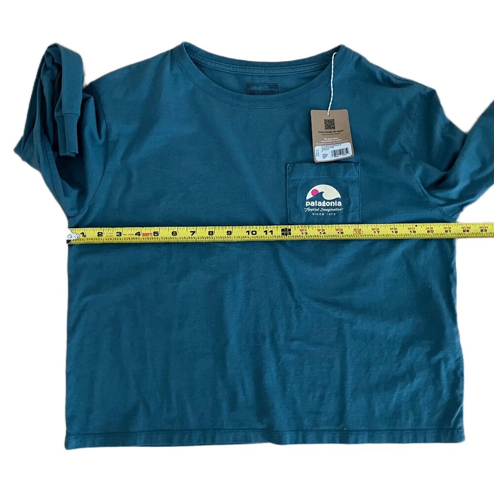 Patagonia Women’s Imagination easy cut pocket shirt wetland blue Size M & L NWT - Picture 14 of 16